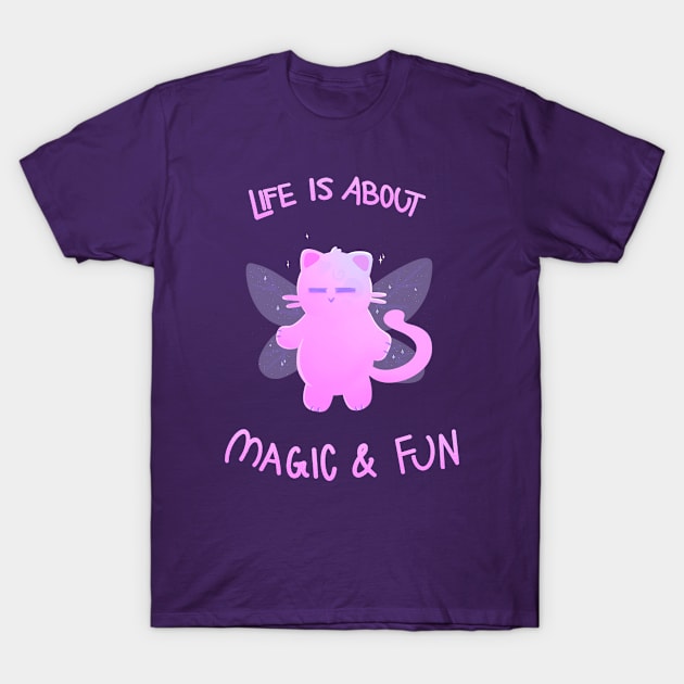 Little Fairy Catto! T-Shirt by silly cattos